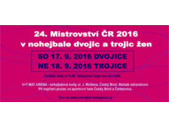 24. Mistrovství ČR 2016 v nohejbale dvojic a trojic žen